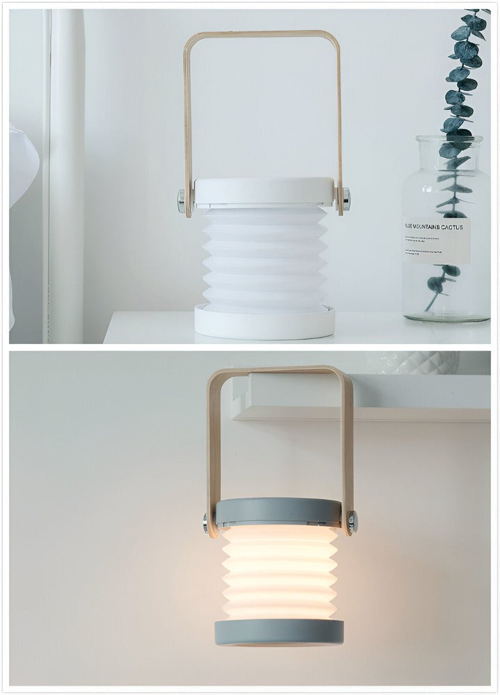 Modernt Ljus för Hemmet: Fällbar bordslampa - Snygg Design, Dimbar och Uppladdningsbar