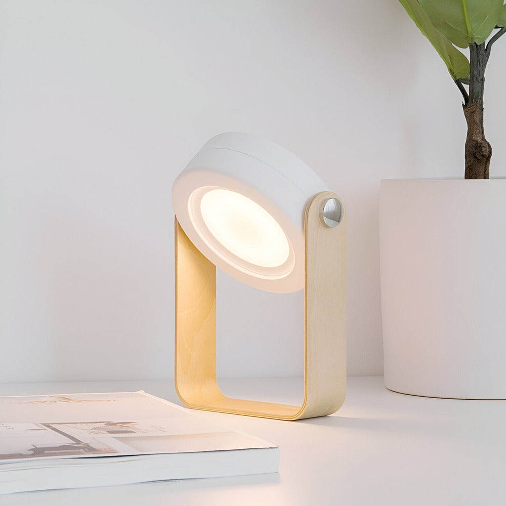 Modernt Ljus för Hemmet: Fällbar bordslampa - Snygg Design, Dimbar och Uppladdningsbar