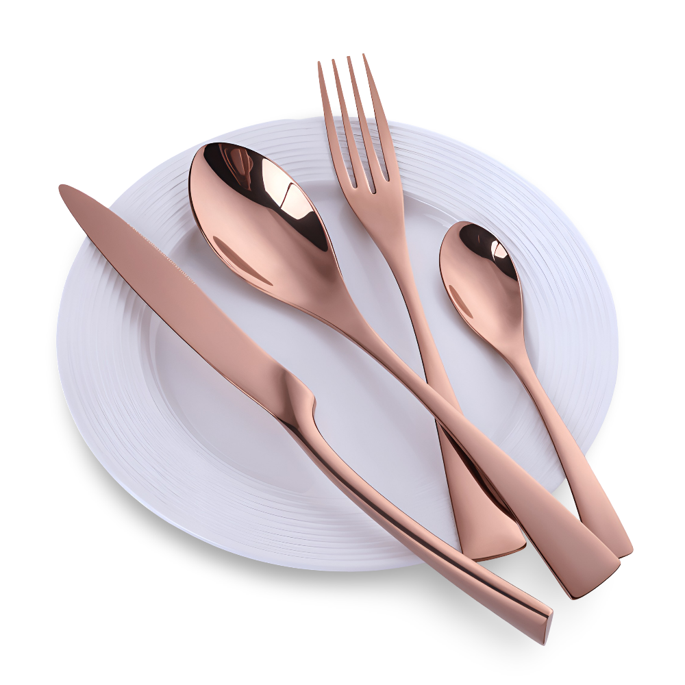 GlamourWare Bestickset i Rostfritt Stål - 5/20-Delars Set Porslin Bestickset