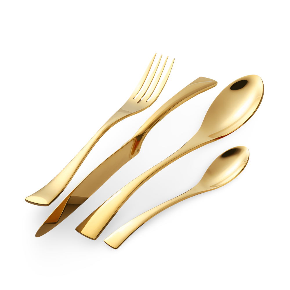GlamourWare Bestickset i Rostfritt Stål - 5/20-Delars Set Porslin Bestickset