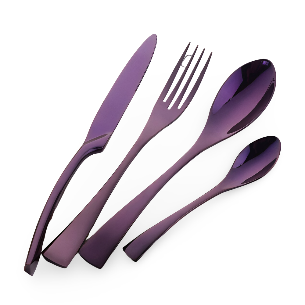 GlamourWare Bestickset i Rostfritt Stål - 5/20-Delars Set Porslin Bestickset