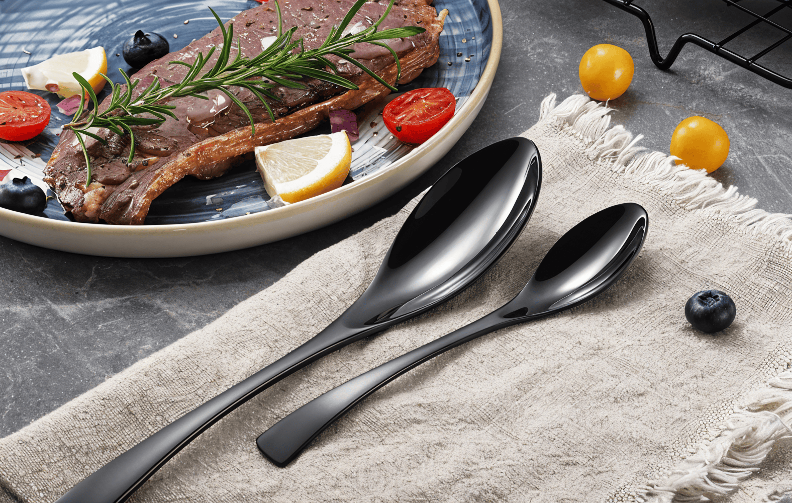 GlamourWare Bestickset i Rostfritt Stål - 5/20-Delars Set Porslin Bestickset