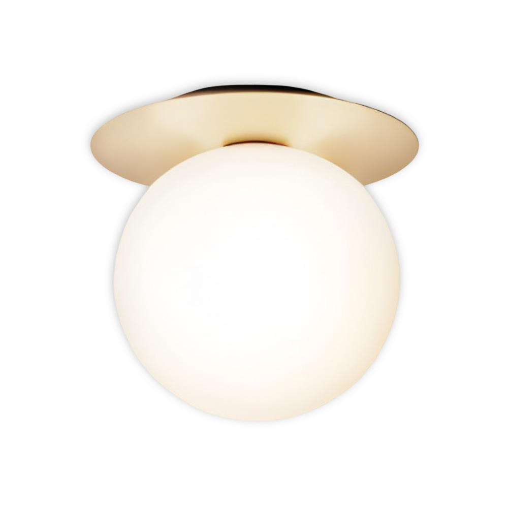 GlobeGlist Taklampa - Stilfull Mattad & Klar Kristallkula LED Taklampa