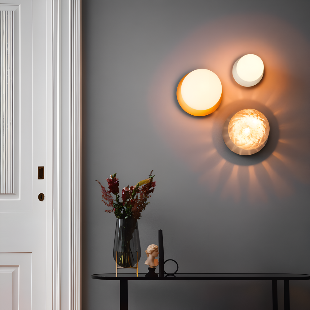 GlobeGlist Taklampa - Stilfull Mattad & Klar Kristallkula LED Taklampa