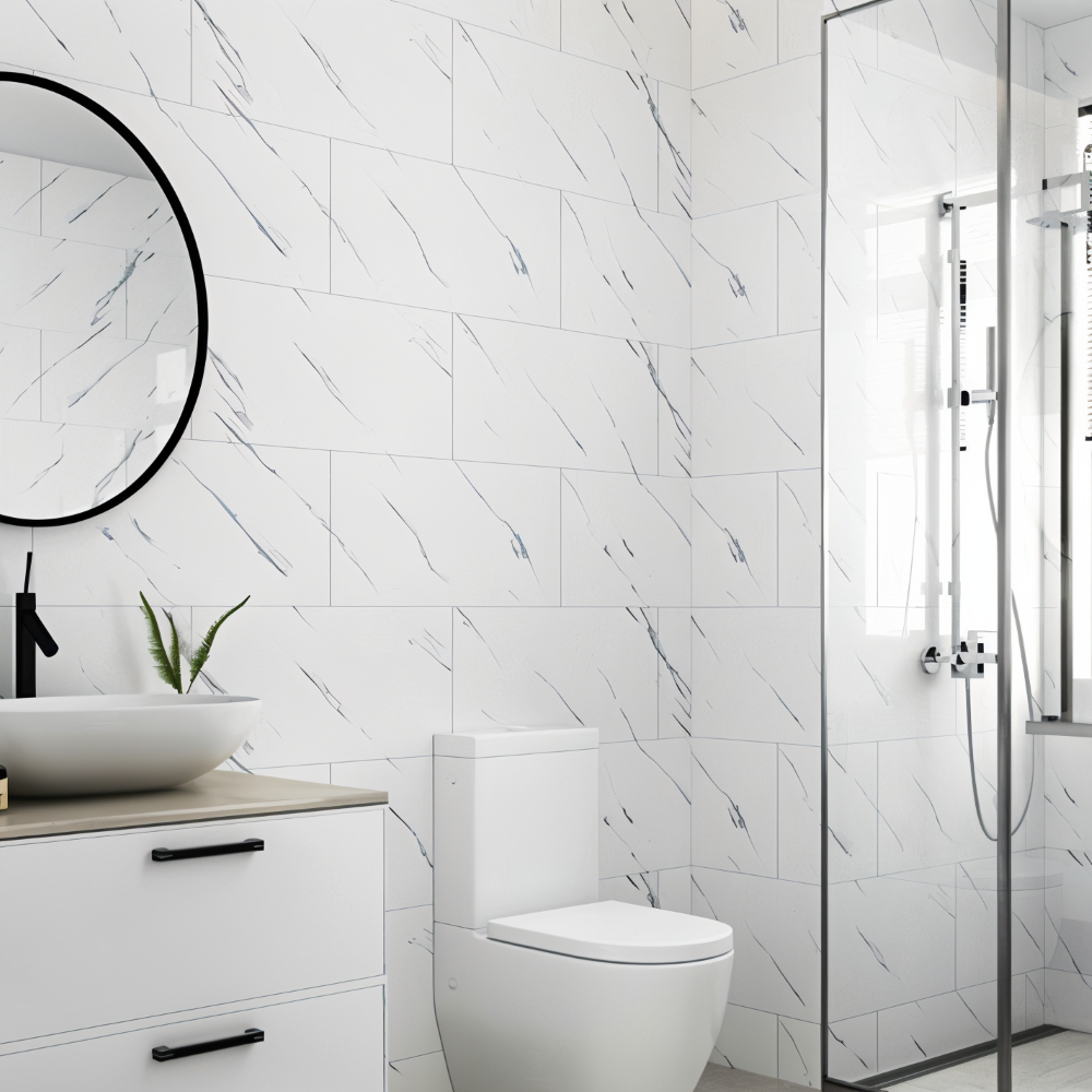 GlossyLux Väggpaneler - Vattentät, Självhäftande PVC Panel för Väggmontering