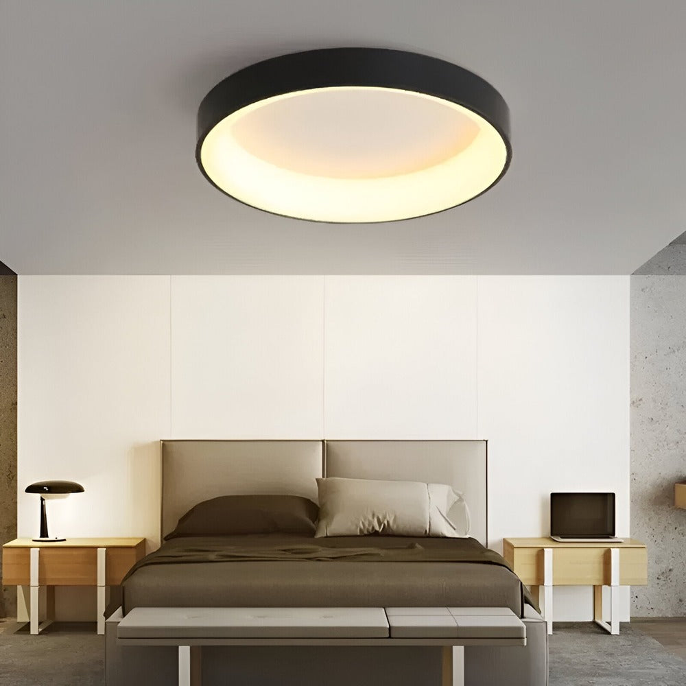 Halo Shine - Rund LED-Taklampa - Taklampa för Utanpåliggande Montering