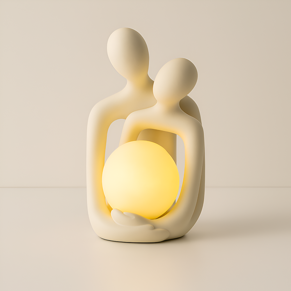 Handgjorda Vackra Par Figurer - Eleganta Dekorationsfigurer för Ditt Hem
