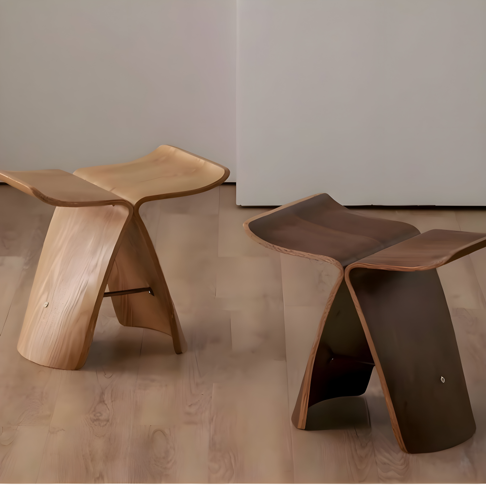 Handgjorda Hocker – Eleganta, Zen-Inspirerade Hocker i trä för Hemmet och Trädgården