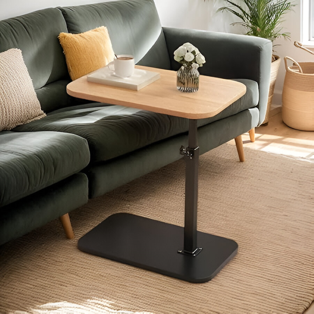 Höj- och sänkbar Modern Sidobord med Träskiva