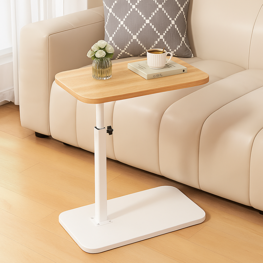Höj- och sänkbar Modern Sidobord med Träskiva