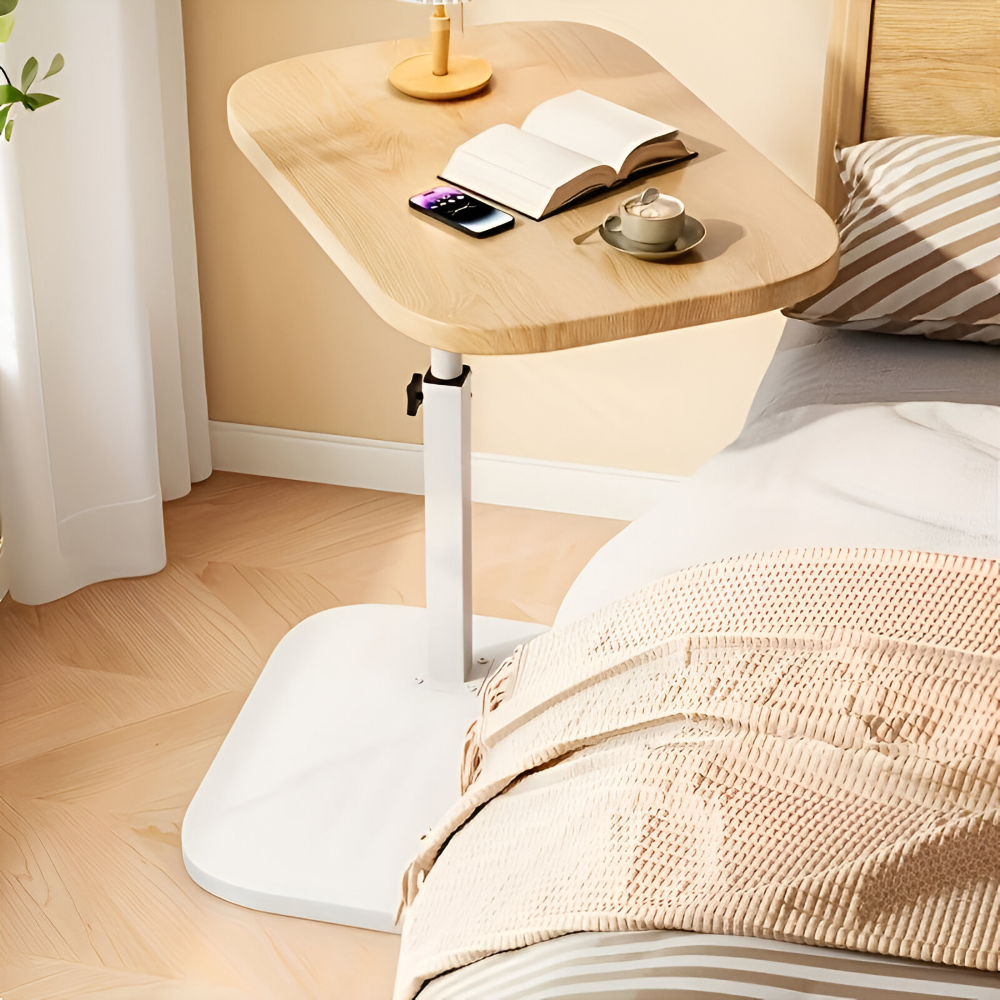Höj- och sänkbar Modern Sidobord med Träskiva