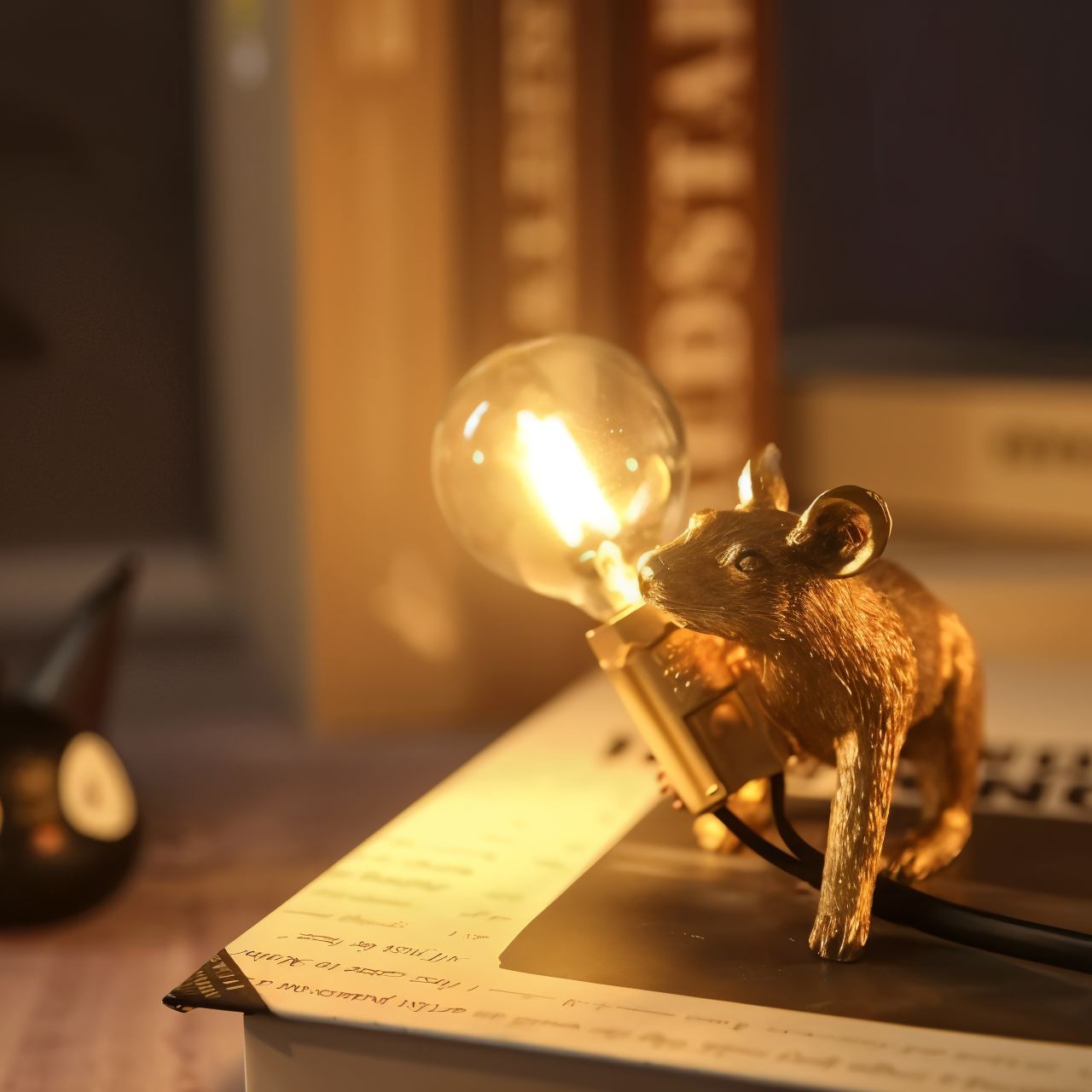 ChicMouse Bordslampa - Vintage Skrivbordslampa för Skrivbord