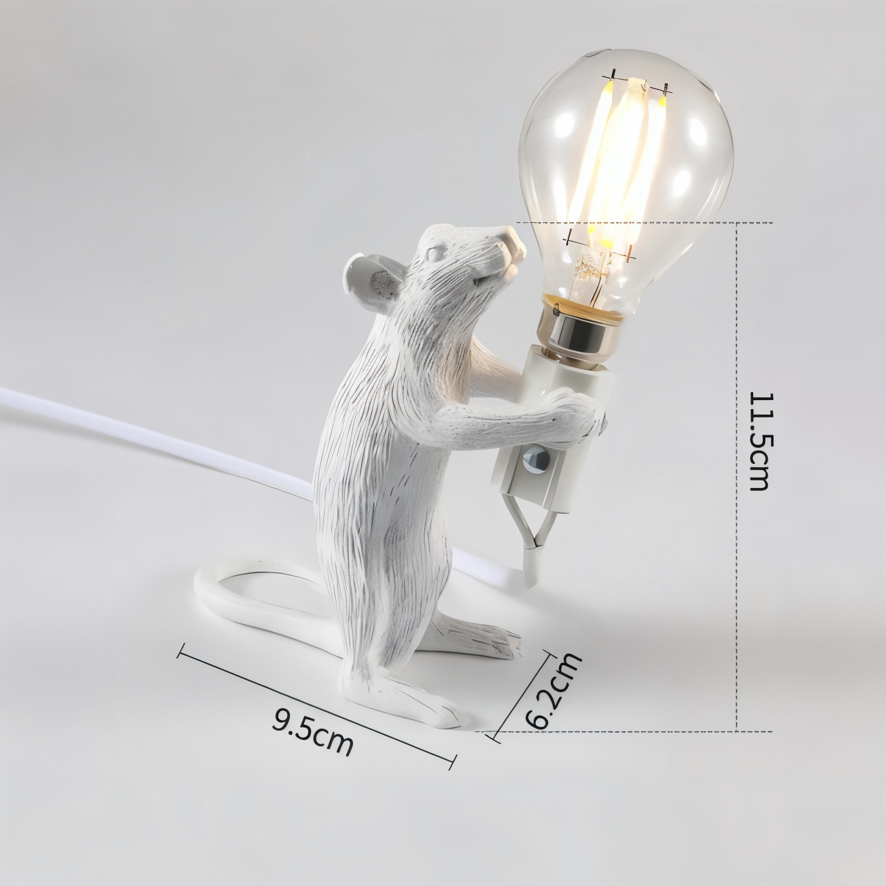 ChicMouse Bordslampa - Vintage Skrivbordslampa för Skrivbord