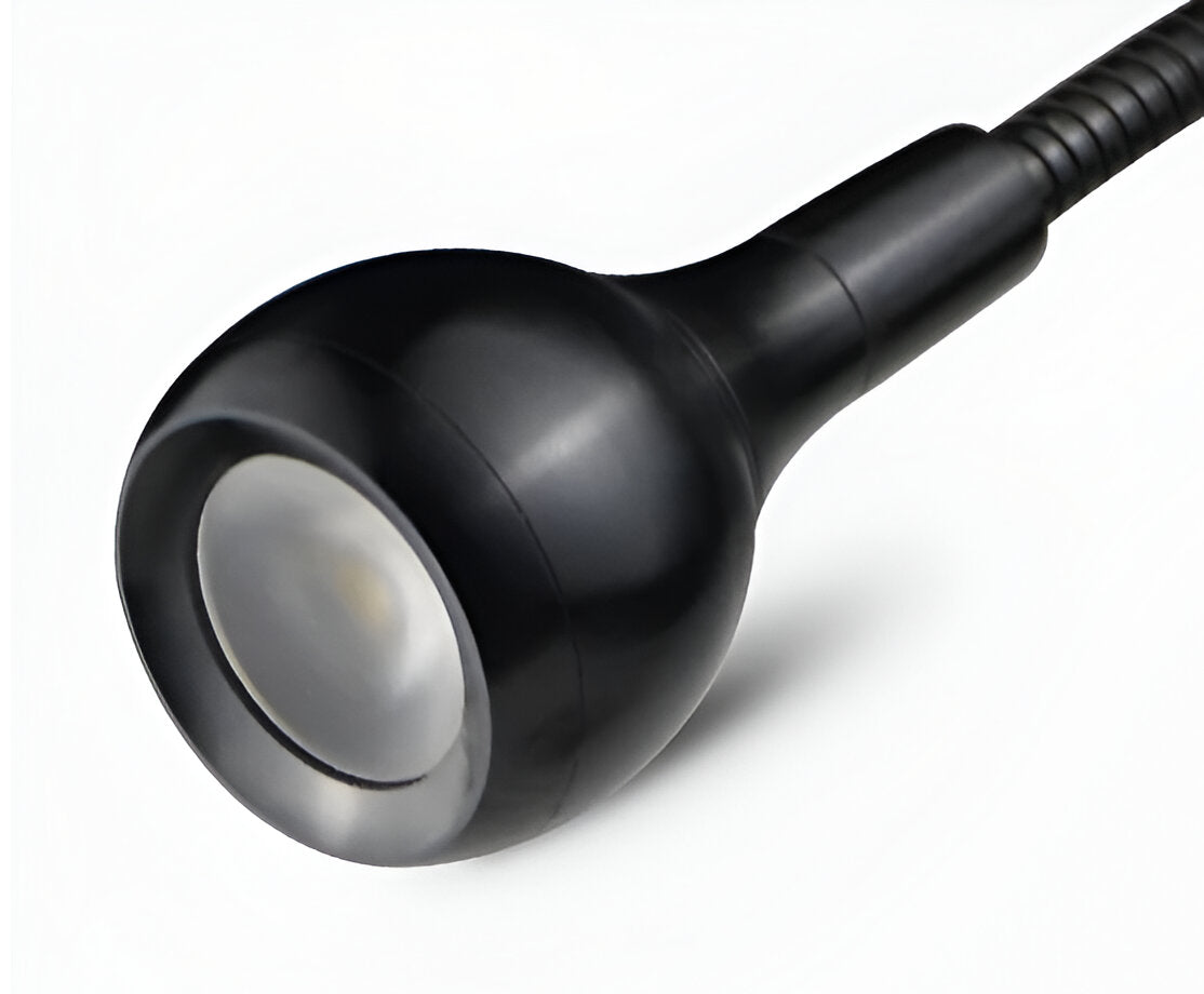 ClipNGlow Skrivbordslampa - 360° Roterbar, USB-driven, Flexibel Skrivbordslampa