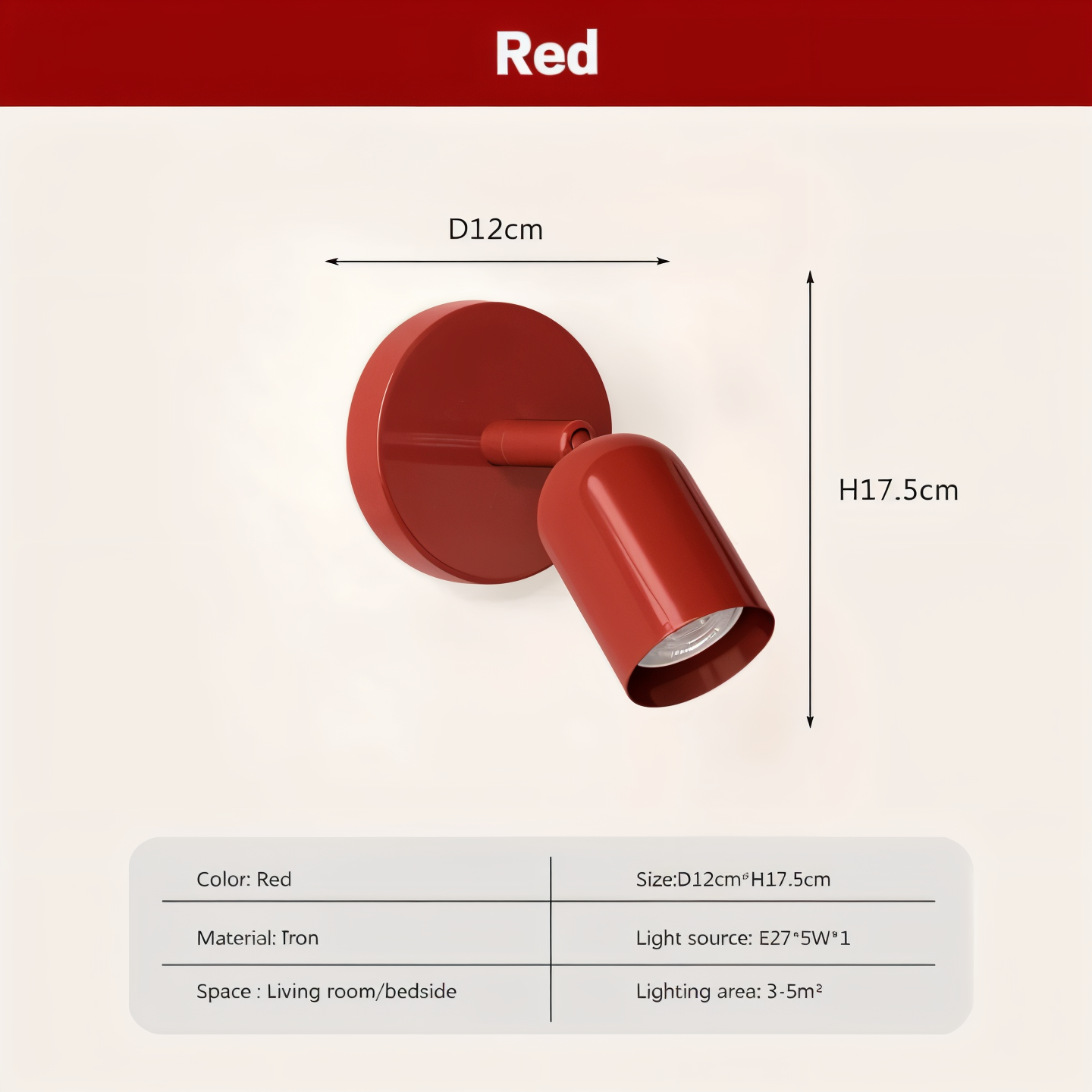 DownDazz Vägglampa - Färgglad Halvcylindrisk Macaron Vägglampa - Minimalistiska LED Vägglampor