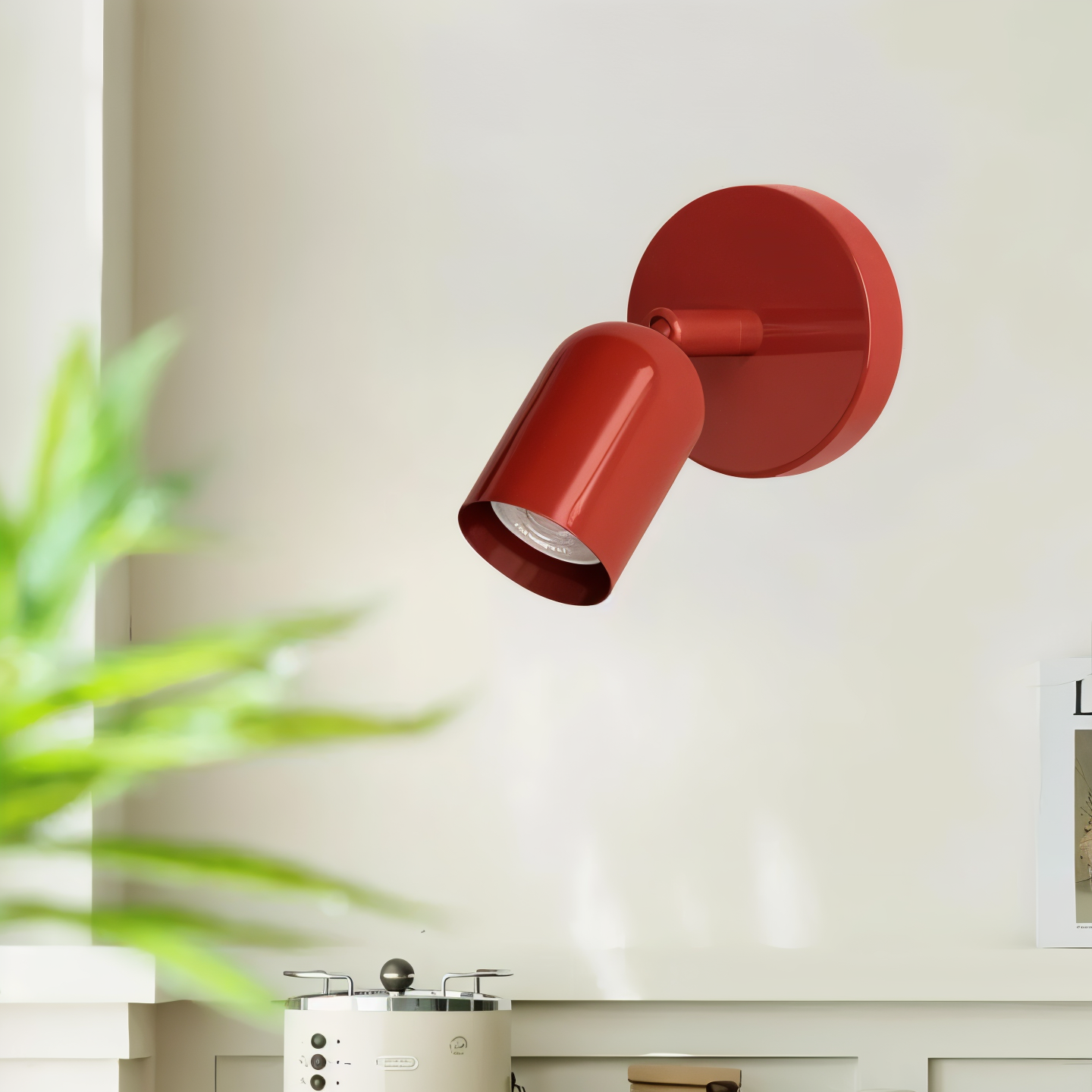 DownDazz Vägglampa - Färgglad Halvcylindrisk Macaron Vägglampa - Minimalistiska LED Vägglampor