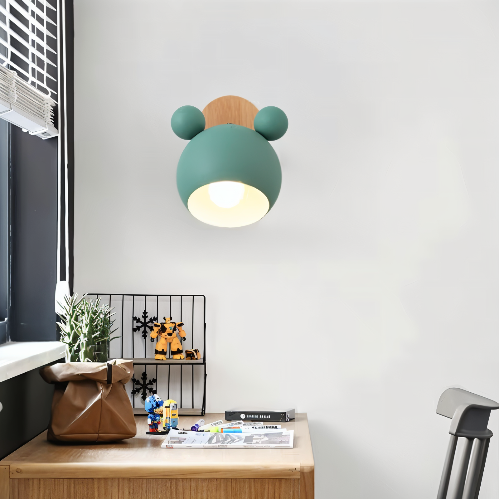 FlashMouse Vägglampa - Svängbar Macaron Vägglampa - Förtrollande Väggbelysning