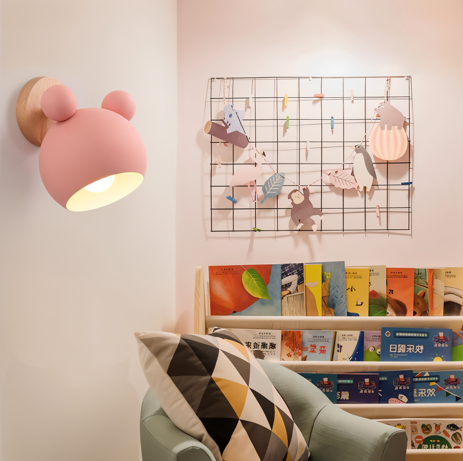 FlashMouse Vägglampa - Svängbar Macaron Vägglampa - Förtrollande Väggbelysning