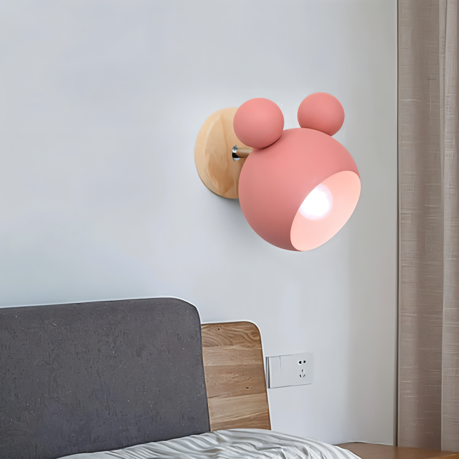 FlashMouse Vägglampa - Svängbar Macaron Vägglampa - Förtrollande Väggbelysning