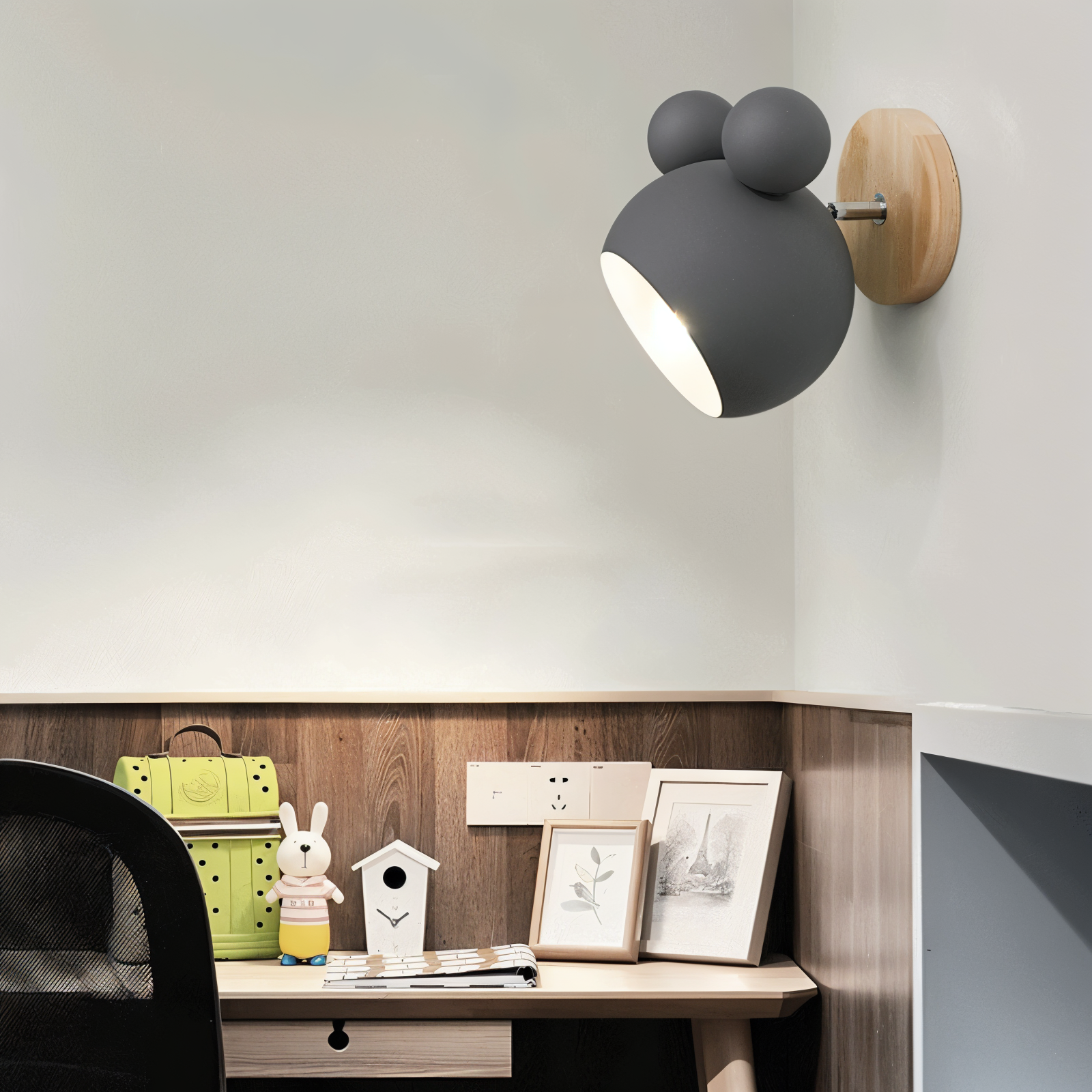FlashMouse Vägglampa - Svängbar Macaron Vägglampa - Förtrollande Väggbelysning
