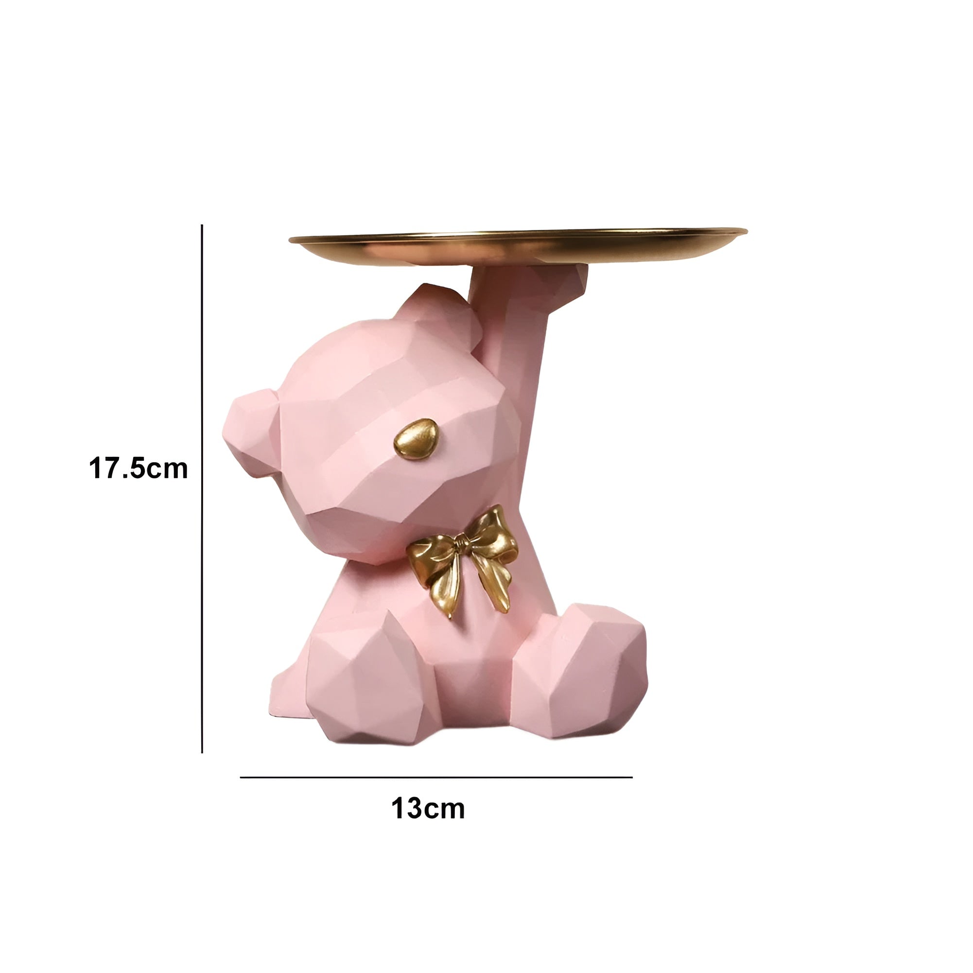 Serveringsbricka med björnfigur som stilren förvaringsdetalj