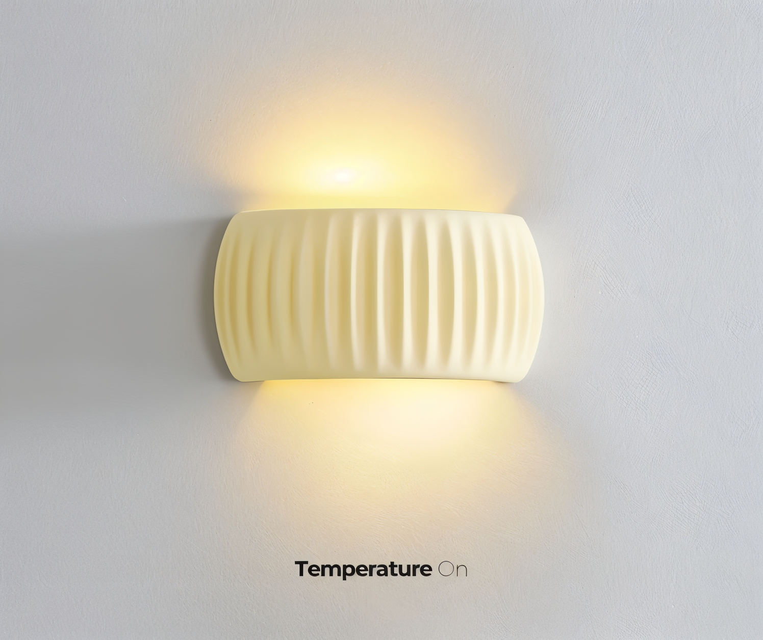 Grön Ribbad Vägglampa - Konstnärlig Macaron Lampa - Harz Nordic Belysning