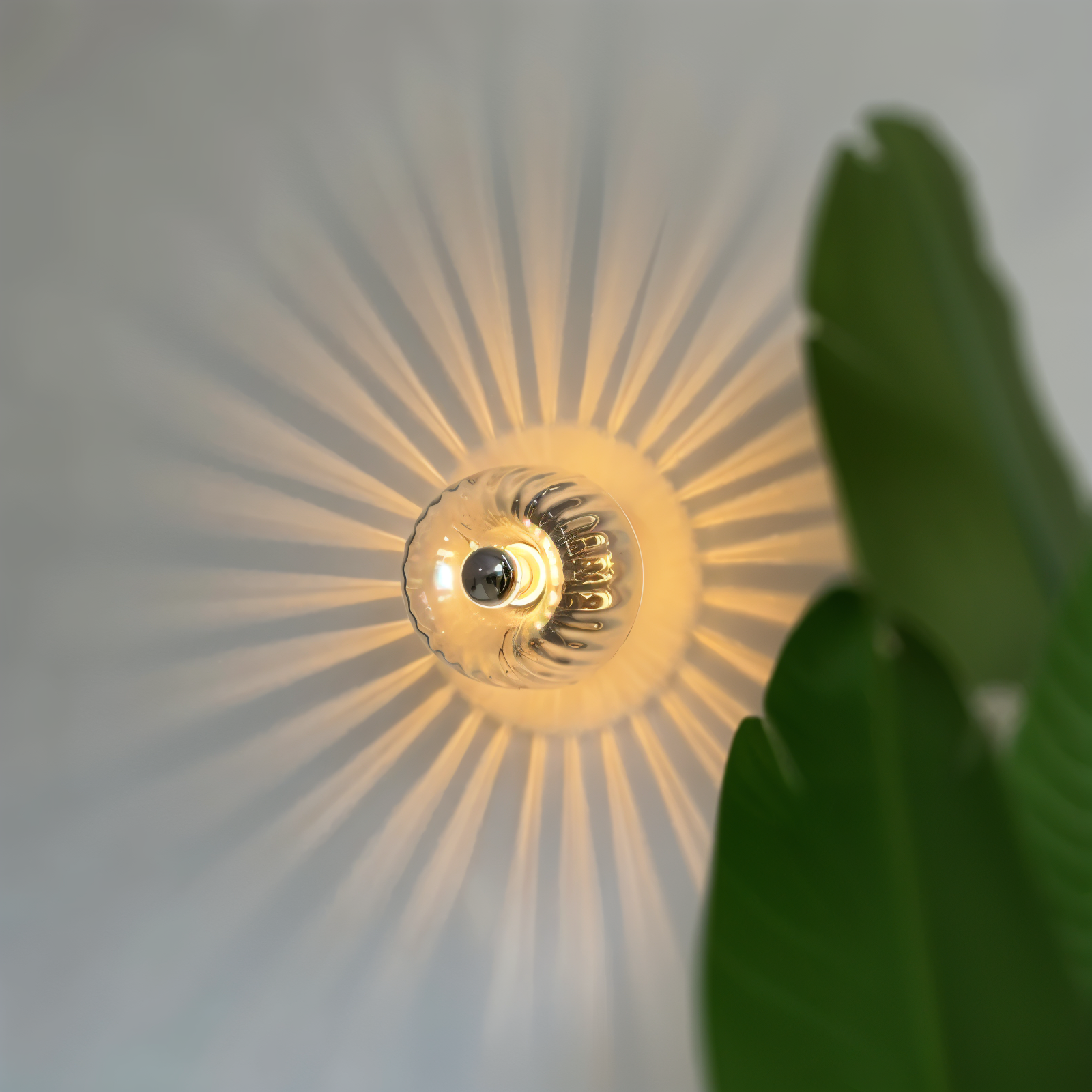KnobRay Vägglampa - Ribbad Glasvägglampa - Bauhaus Vägglampa
