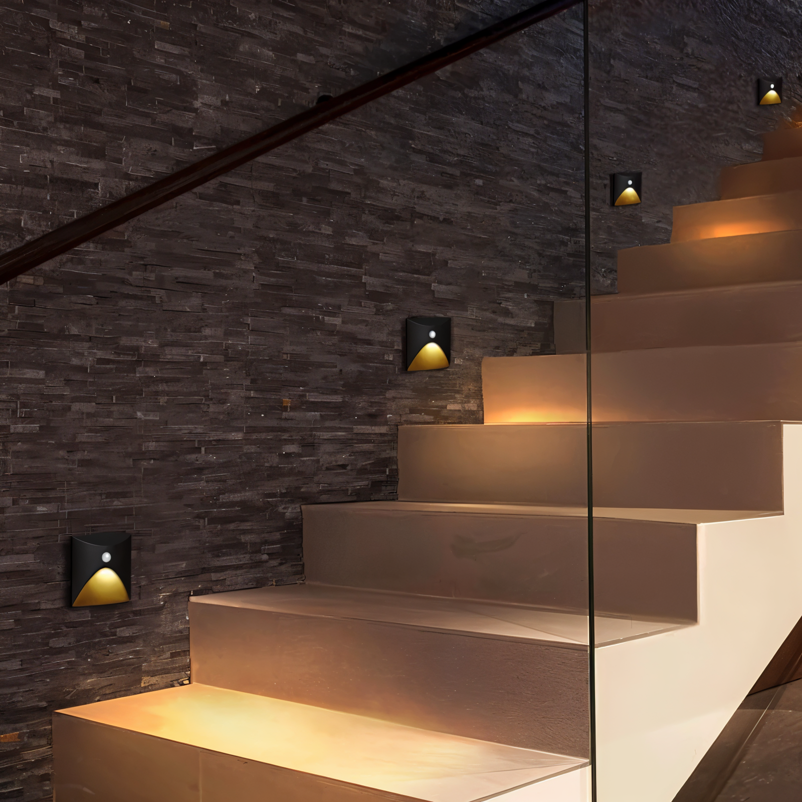 LuminiPath - Vattentät IP65 Vägglampa - Inomhus- och Utomhusvägglampa - Rörelsesensor Vägglampa LED