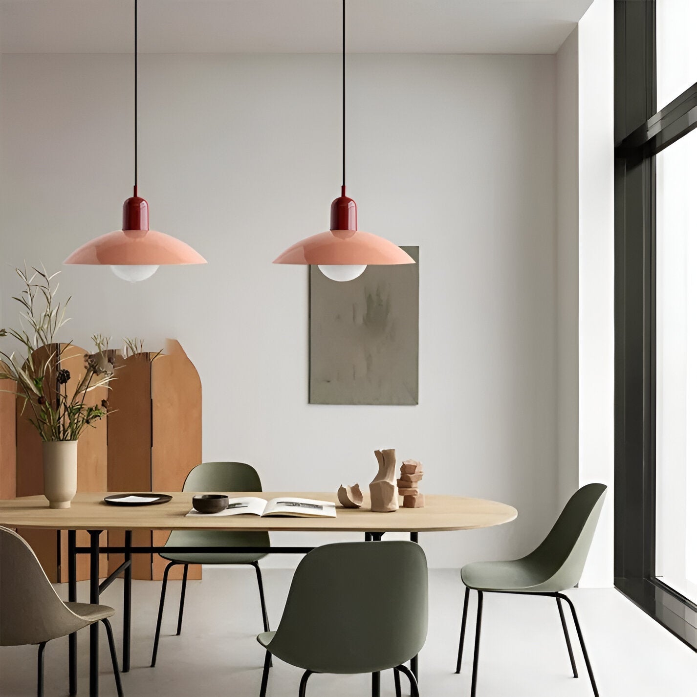 Macaron Pop Pendellampa - Livlig Bauhaus Kuppel Hänglampa