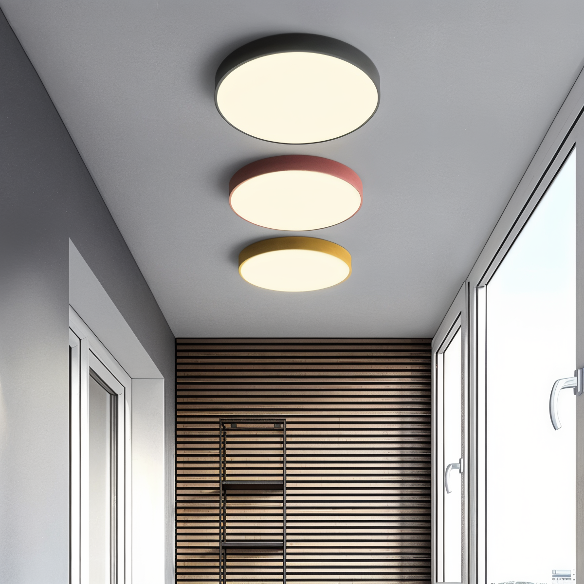Orb Taklampa - Rund LED Taklampa - Macaron Takmonterad Lampa