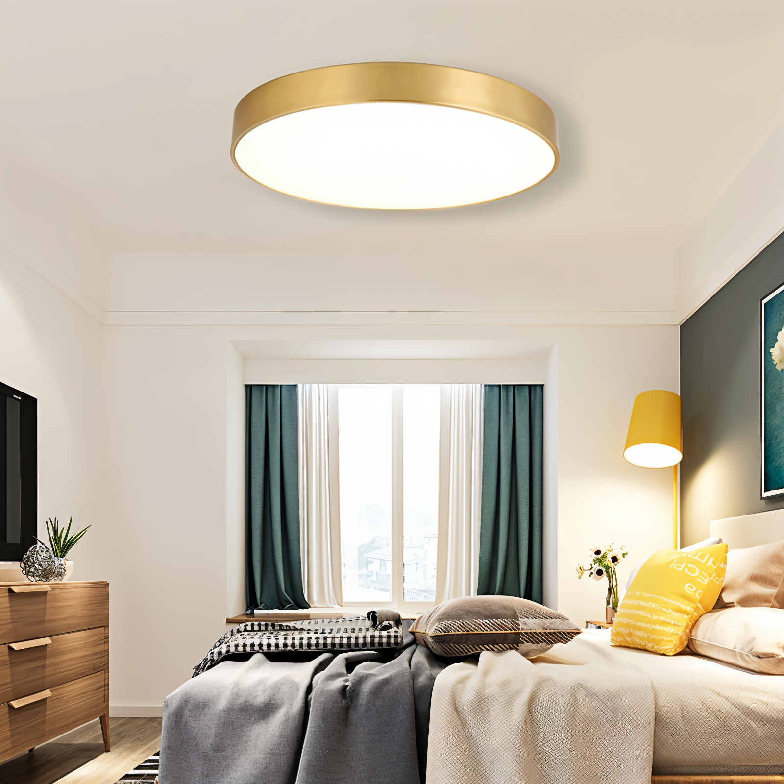Orb Taklampa - Rund LED Taklampa - Macaron Takmonterad Lampa