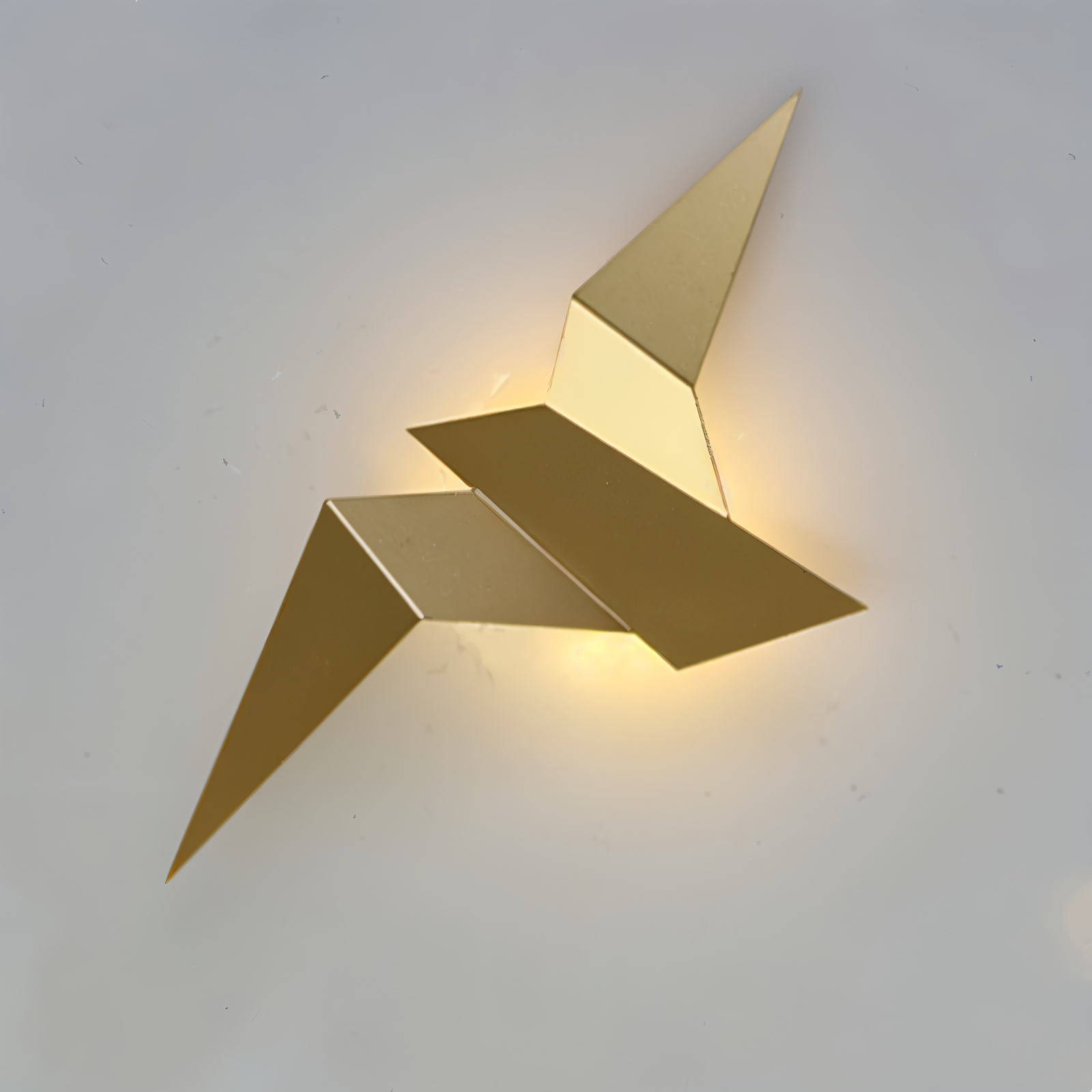 OriTori vägglampa - Geometrisk vägglampa med origamifågel - vägglampa i japansk stil