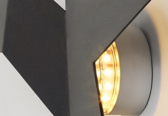 OriTori vägglampa - Geometrisk vägglampa med origamifågel - vägglampa i japansk stil