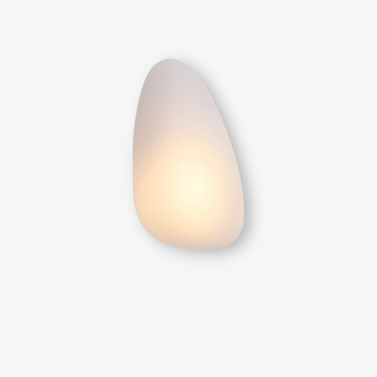 PebbleHue WallLight - Lysande LED-Vägglampa av Glas i Nordisk Stil