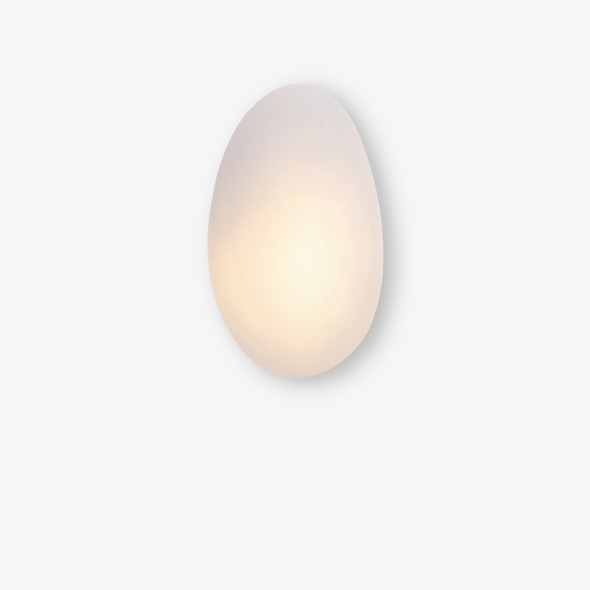 PebbleHue WallLight - Lysande LED-Vägglampa av Glas i Nordisk Stil
