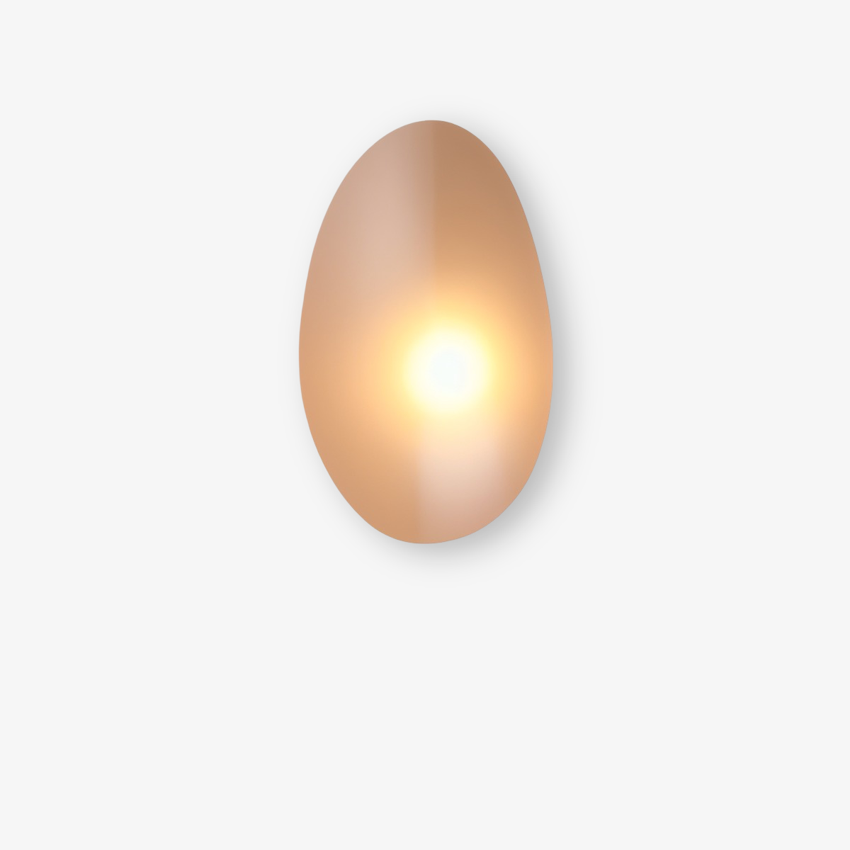 PebbleHue WallLight - Lysande LED-Vägglampa av Glas i Nordisk Stil