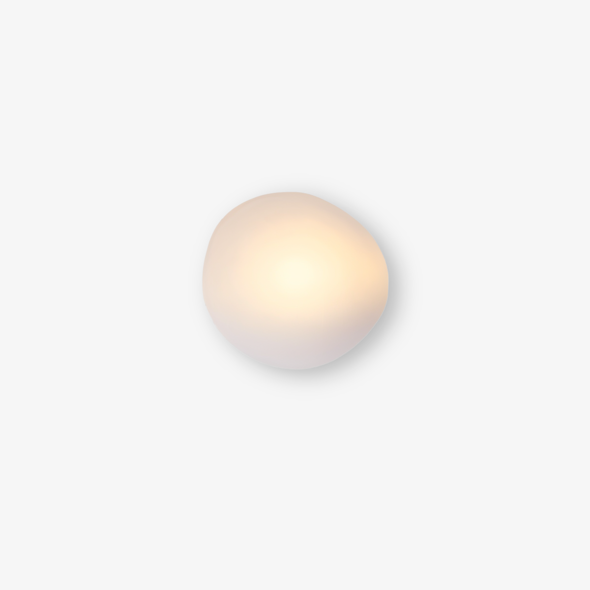 PebbleHue WallLight - Lysande LED-Vägglampa av Glas i Nordisk Stil