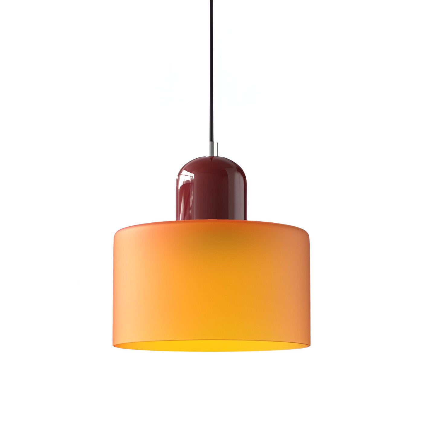 RadiantCyl Pendellampa - Färgglad Mini Cylindrisk Glas Hänglampa