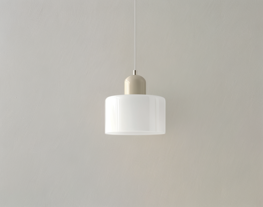 RadiantCyl Pendellampa - Färgglad Mini Cylindrisk Glas Hänglampa