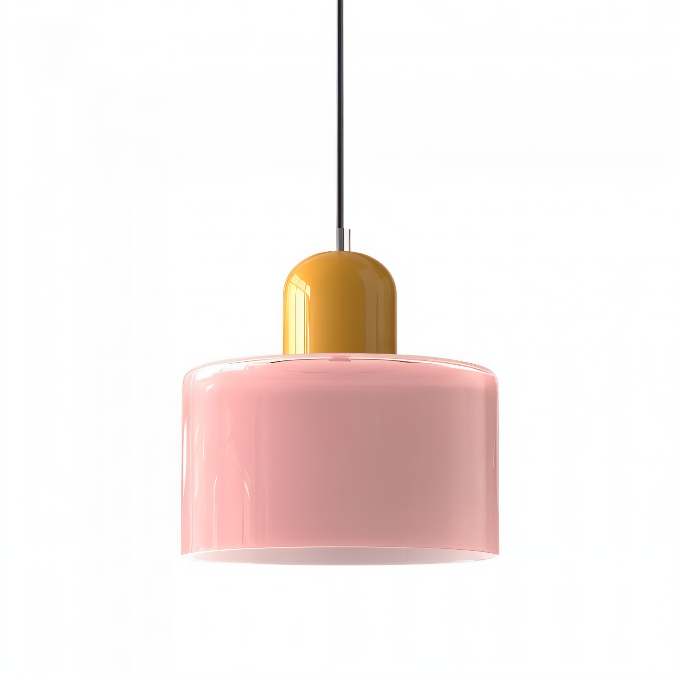 RadiantCyl Pendellampa - Färgglad Mini Cylindrisk Glas Hänglampa