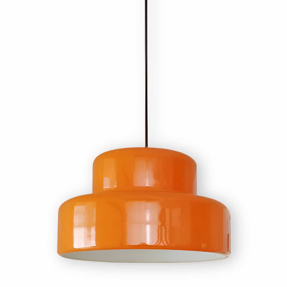 Retro Orange E27 Pendellampa - Stilig LED Hänglampa för Matrum, Bar och Kök Dekor