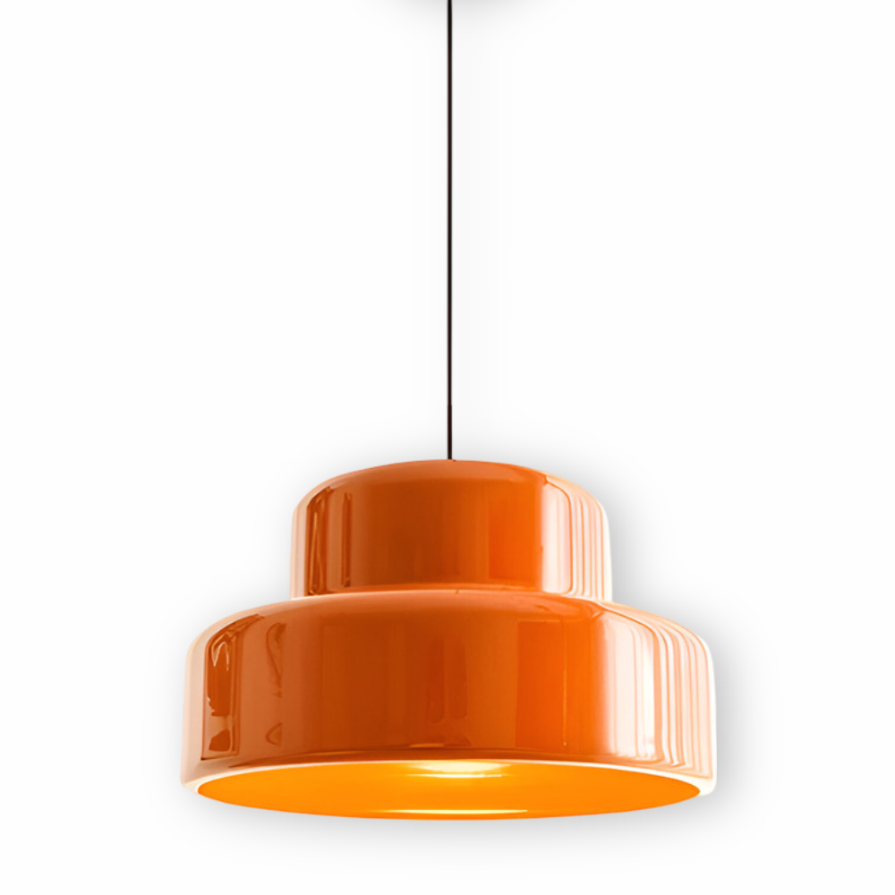 Retro Orange E27 Pendellampa - Stilig LED Hänglampa för Matrum, Bar och Kök Dekor