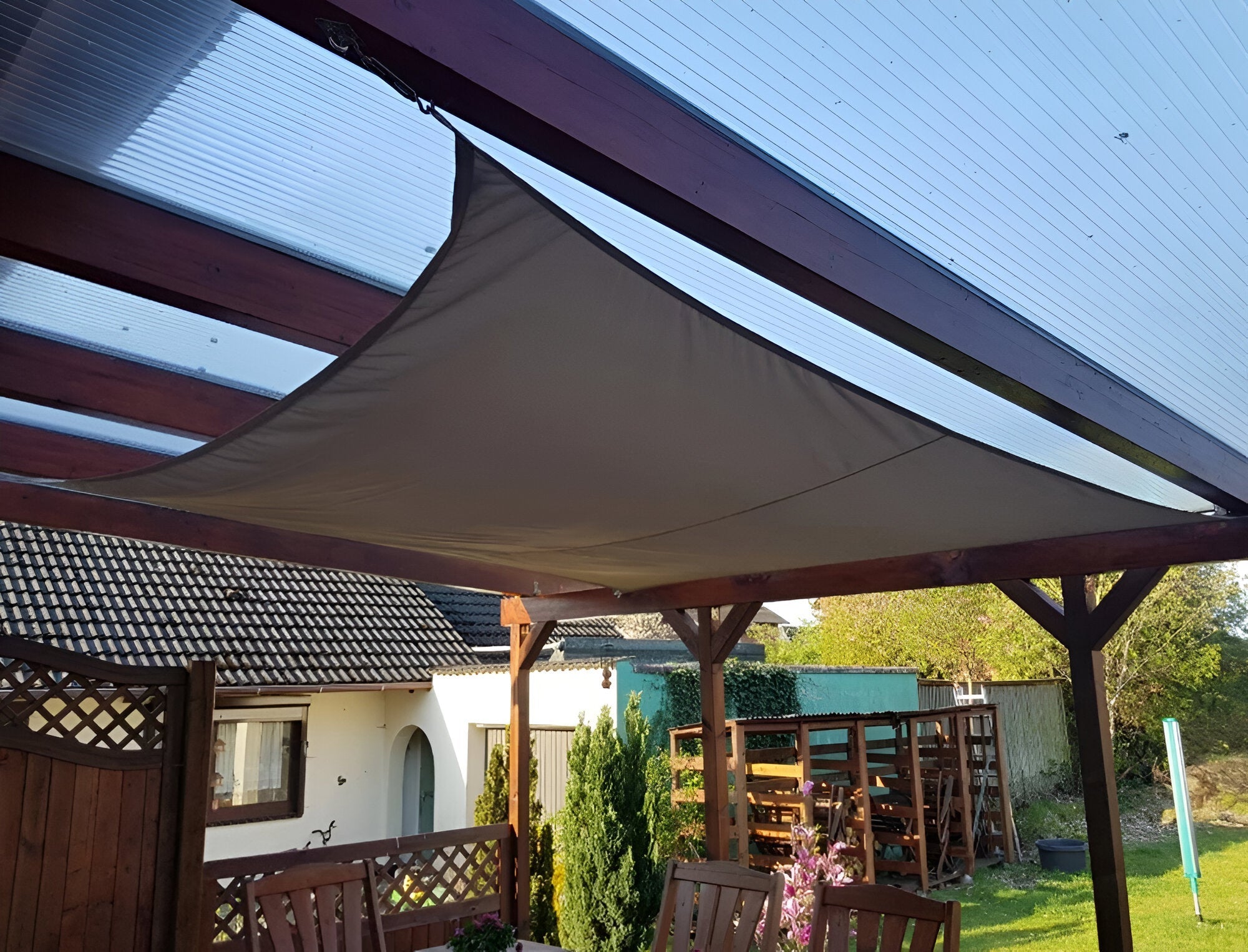 ShadeMaster Solsegel - UV-Blocker Solsegel Skugga - Fyrkantig, Triangulär Solsegel