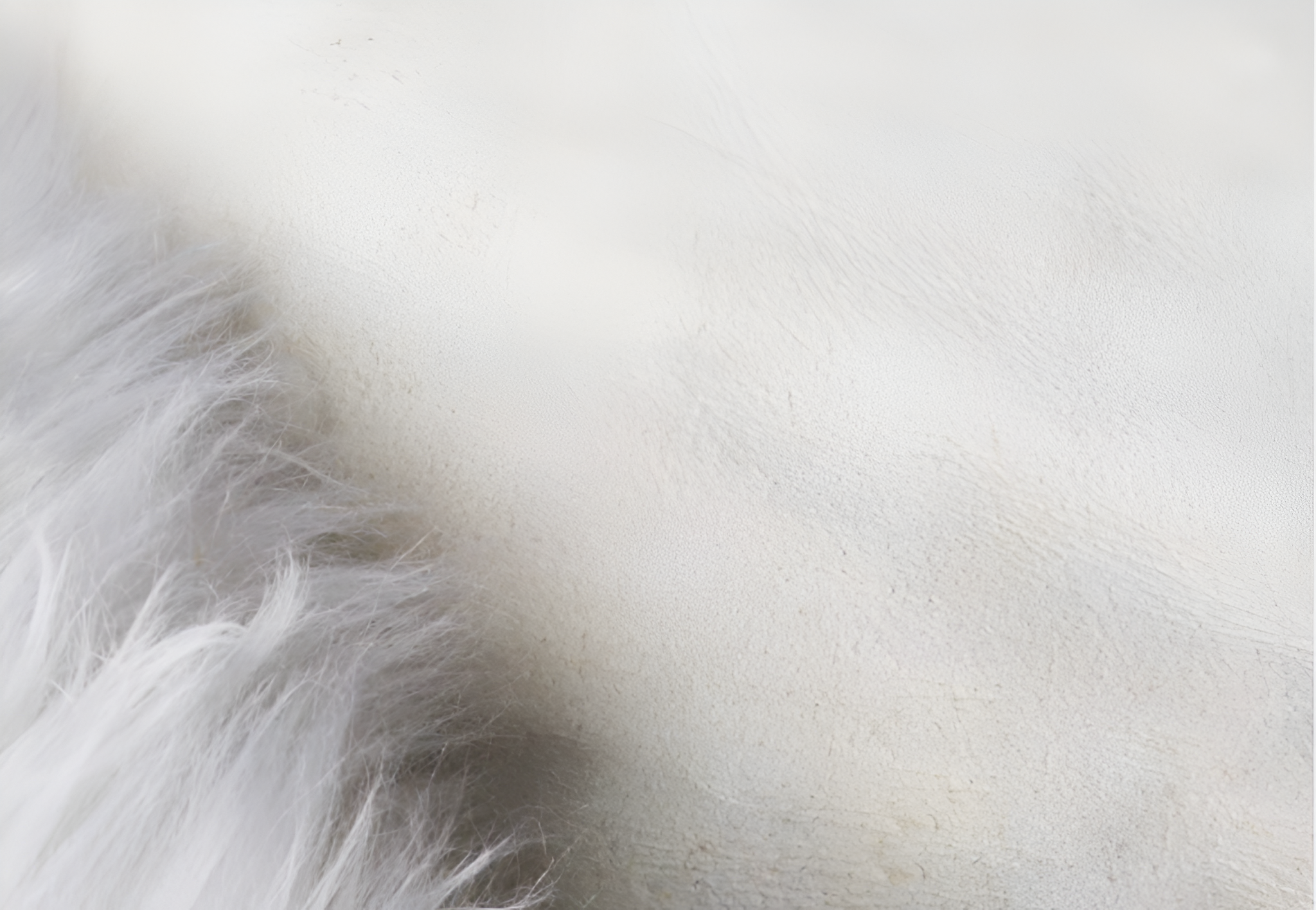 ShearLuxe - Ultra Fluffy Plüsch Vit Fårskinn Konstpäls Matta