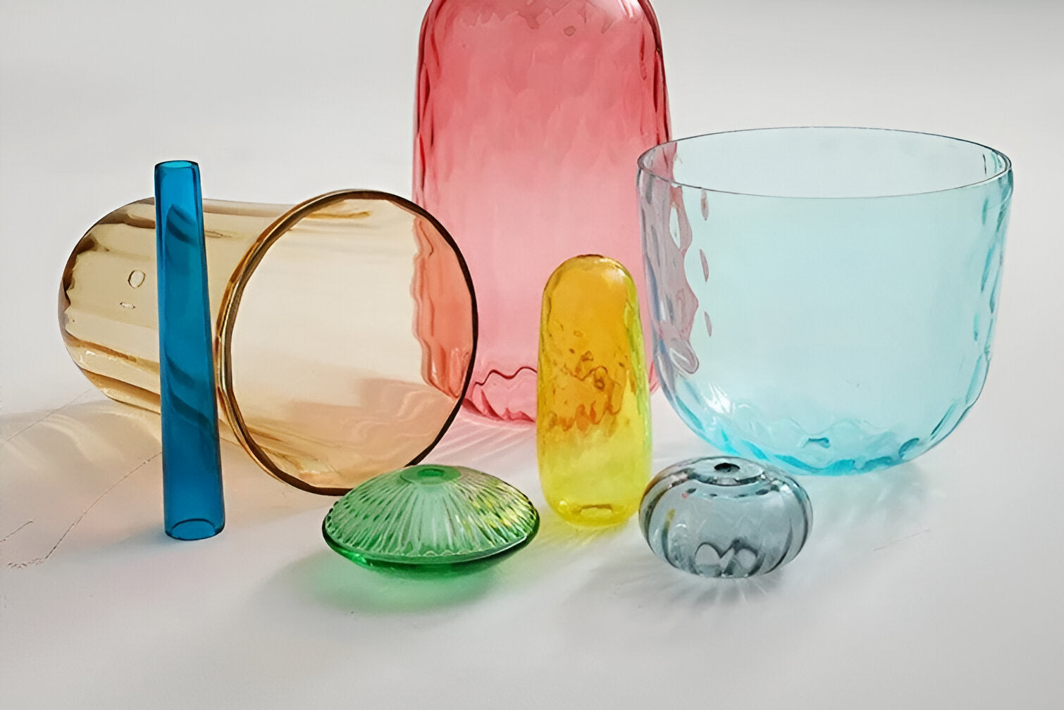 SpectraFuse Pendellampa - Flerfärgad Glas Hänglampa - Nordic Macaron Dekorativ Belysning