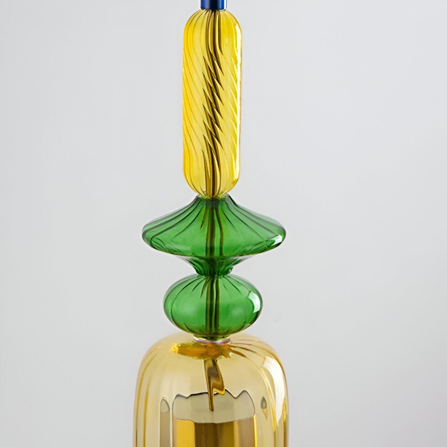 SpectraFuse Pendellampa - Flerfärgad Glas Hänglampa - Nordic Macaron Dekorativ Belysning