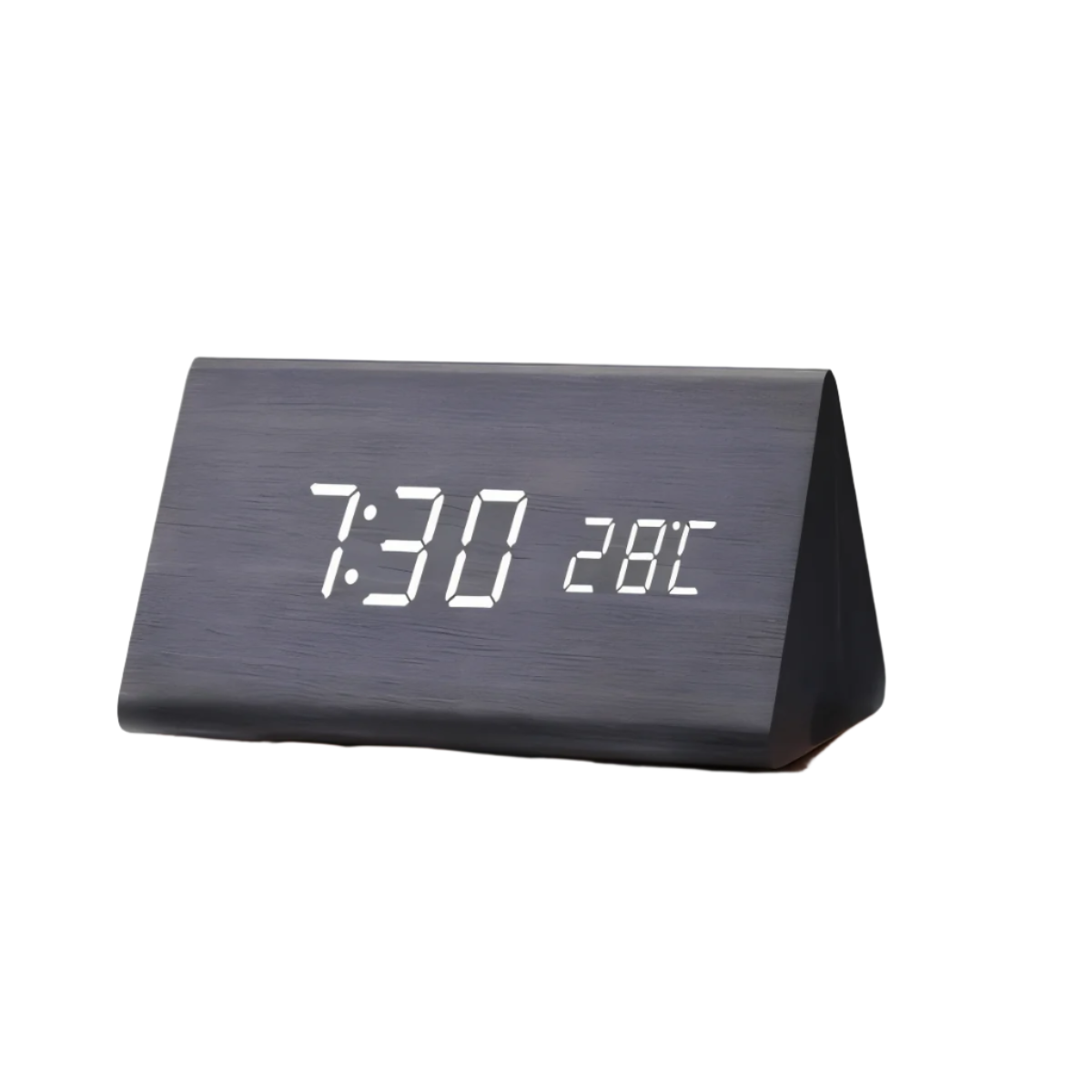 Modern LED-väckarklocka med digital display - Väckarklocka i plast