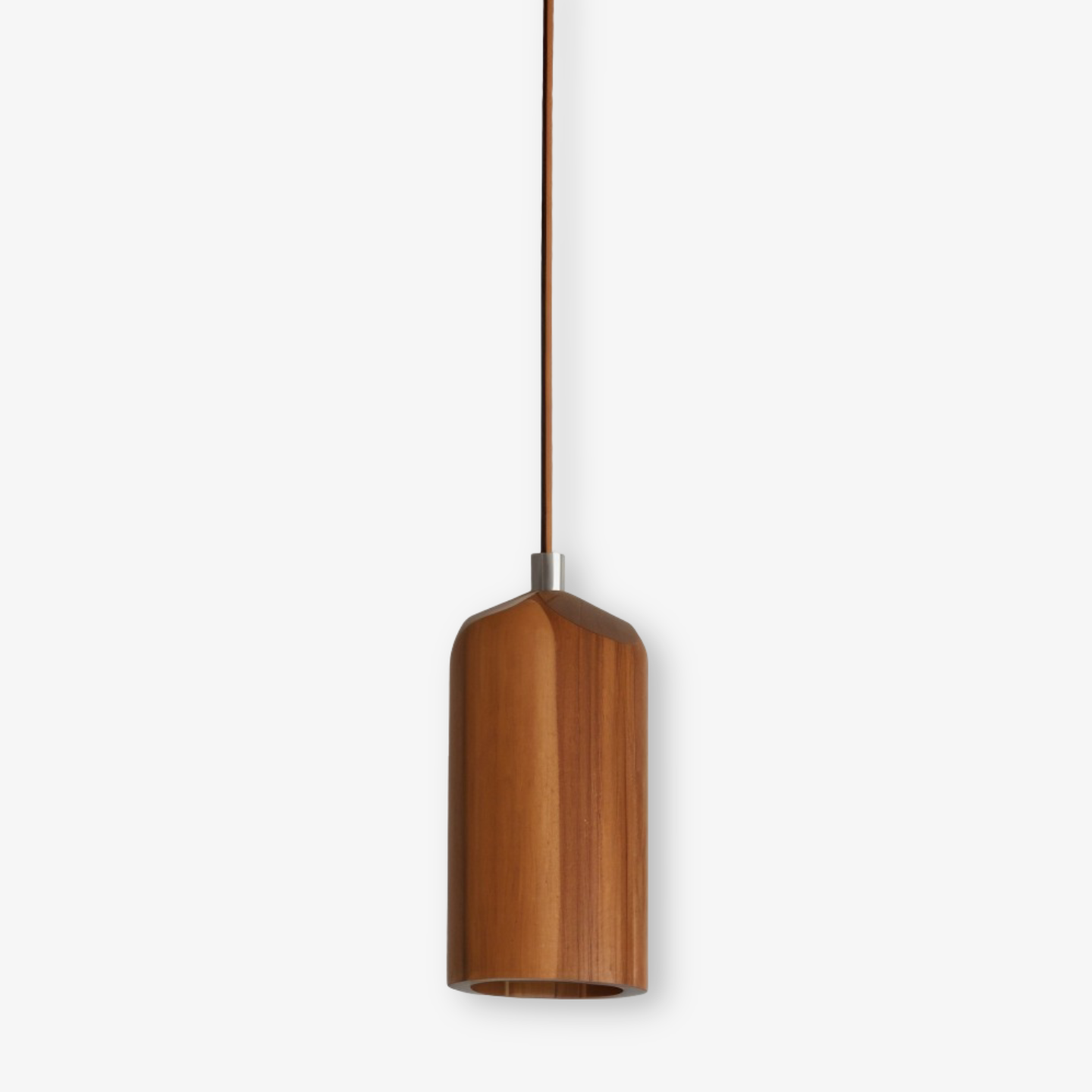 WoodTube Pendellampa -Ash Hängande Cylinderlampa av Akaciaträ