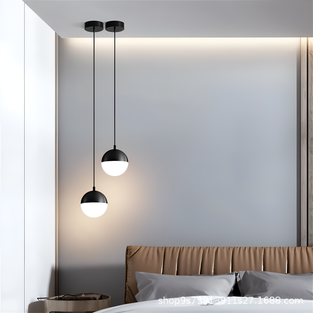 Illunaire Pendellampa - Kristallkula Hänglampa - Guld & Svart Hängande Lampa