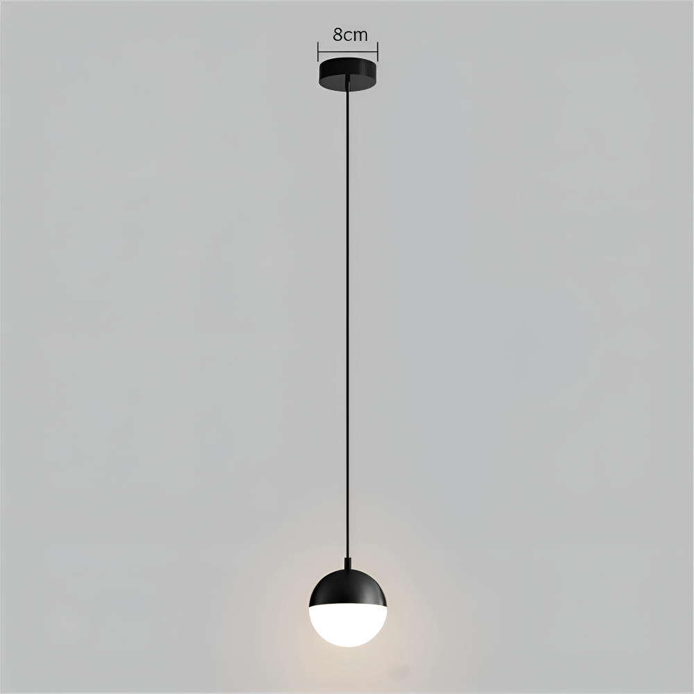 Illunaire Pendellampa - Kristallkula Hänglampa - Guld & Svart Hängande Lampa
